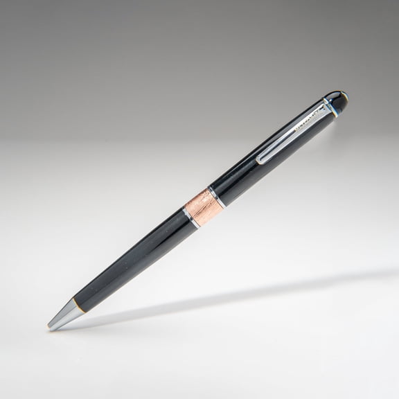 Genuine Muonionalusta Meteorite Pen (Rose Gold)
