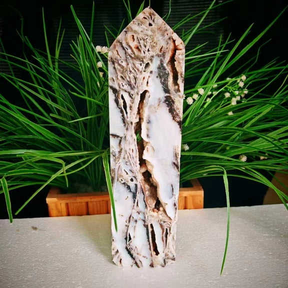 Genuine Natural Sphalerite Tower for Home Office Decor,Spiritual Balance & Unique Crystal Collection