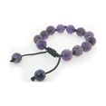 thumbnail image 1 of Genuine Natural Stone Macrame Shamballa Bracelet for Women, Adjustable 7"- 9", 1 of 1