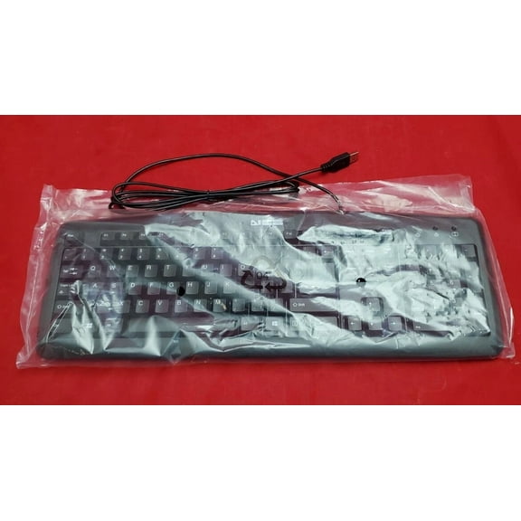 Genuine Ncs Usb Ku-0325 Usb Wired Plug And Play Pc Computer Keyboard Black