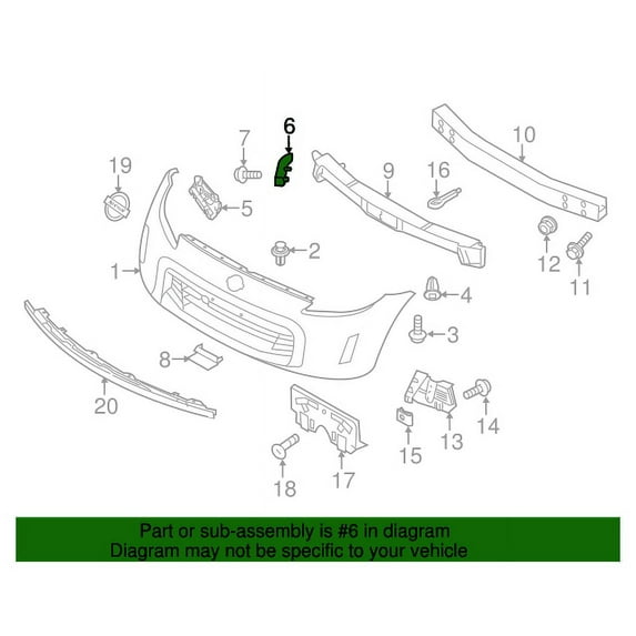 Genuine Nissan Bracket Front Bumper Side Rh OEM 622221EA0B