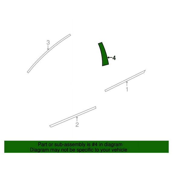 Genuine Nissan Murano Front Door Tape Left (2008-2014) OE 808131AA3D