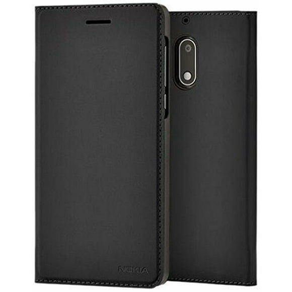 Genuine Nokia 5 Black Slim Flip Case Cover Wallet Pouch CP-302