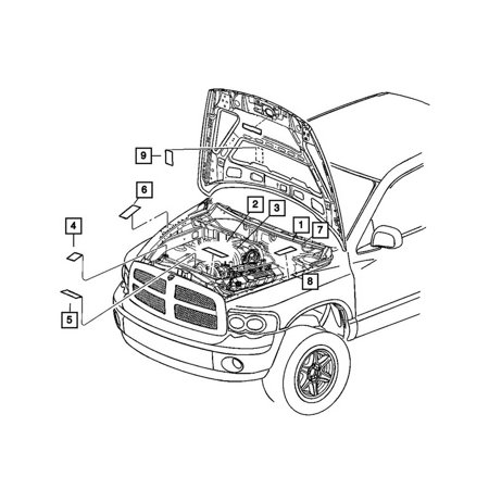 Genuine OE Mopar Emission Label - 68000709AA