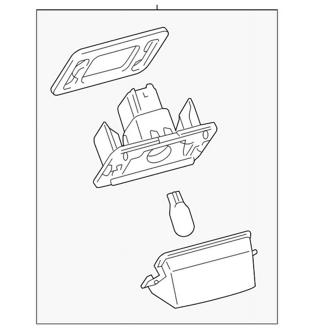 Genuine OE Toyota License Lamp 81270-06031