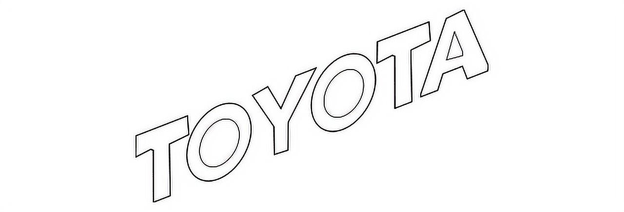 Genuine OE Toyota Nameplate 75442-16530