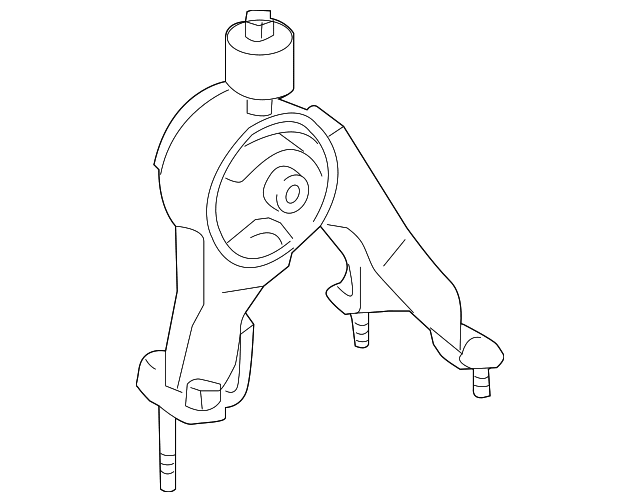Genuine OE Toyota Rear Mount 12371-37060