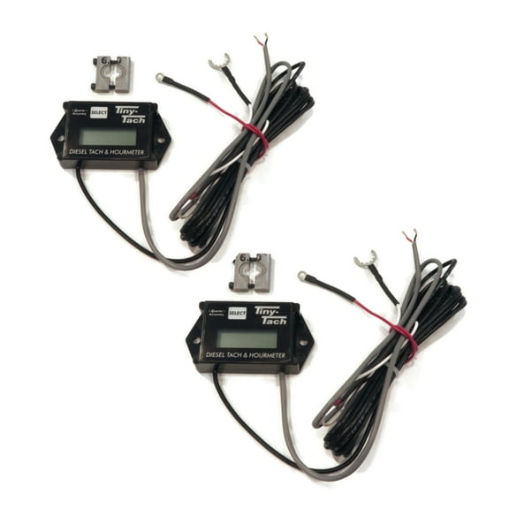 OEM (2 Pack) Diesel Engine Tiny-Tach Hour Meter Tachometer w/ 6mm Transducer DTL-6