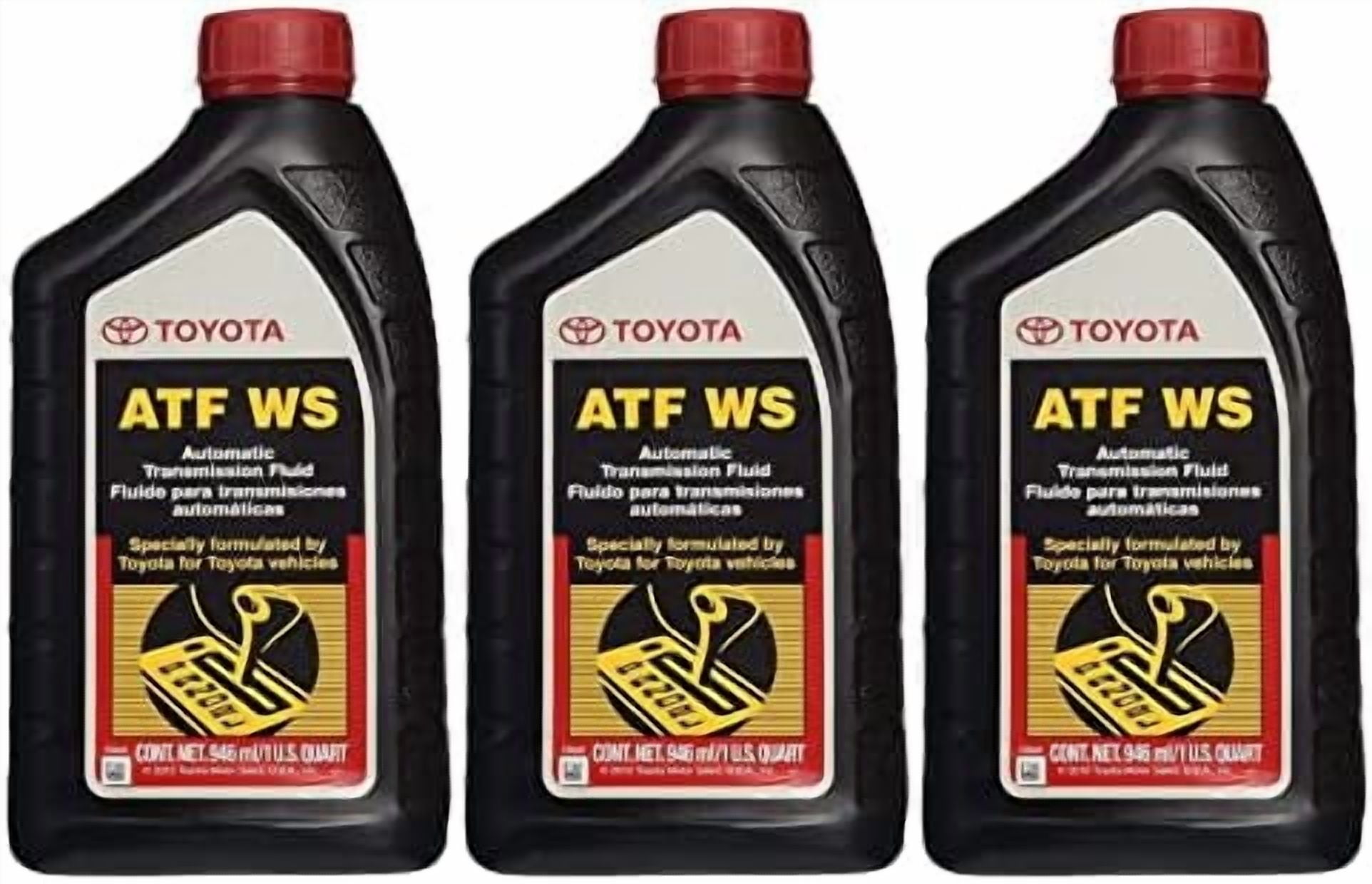 Genuine OEM ATF WS 3 Quarts Automatic Transmission Fluid (3x1 qt) For Toyota Lexus