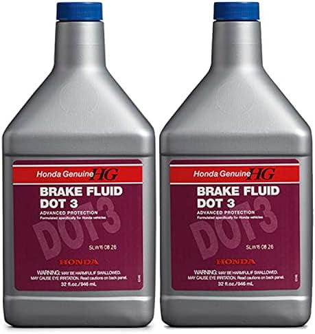 Genuine OEM Brake Fluid DOT 3 2 Quarts Advanced Protection (2x1 Qt) For Honda