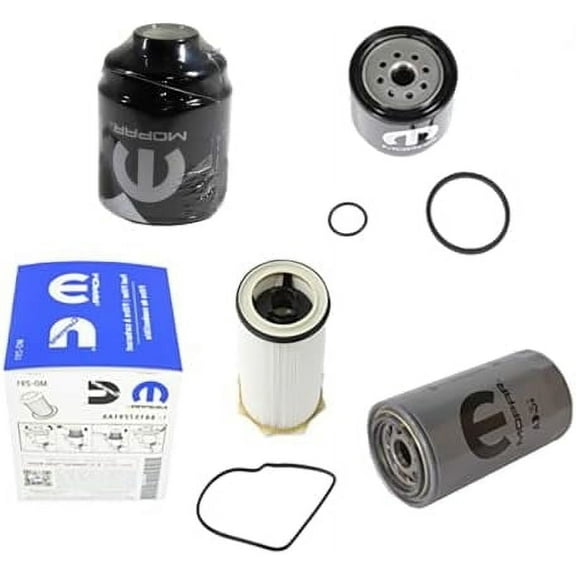Genuine OEM Filters Bundle, Dodge Ram 6.7L Cummins Diesel Filter set; Fuel/Water Separator Filter Kit, Fuel Filter & Engine Oil Filter