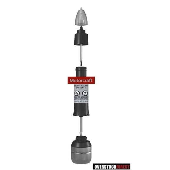 Genuine OEM Ford Touch Up Paint Pen Satin Silver Paint Code: TL w/ Clear Topcoat, Motorcraft PMPC195007049A TOUCHUP PAINT By Motorcraft