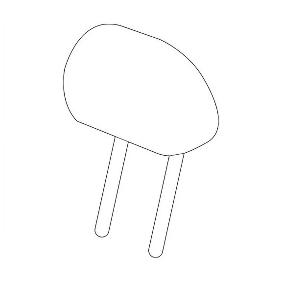Genuine OEM GM Part # 39135229 Headrest