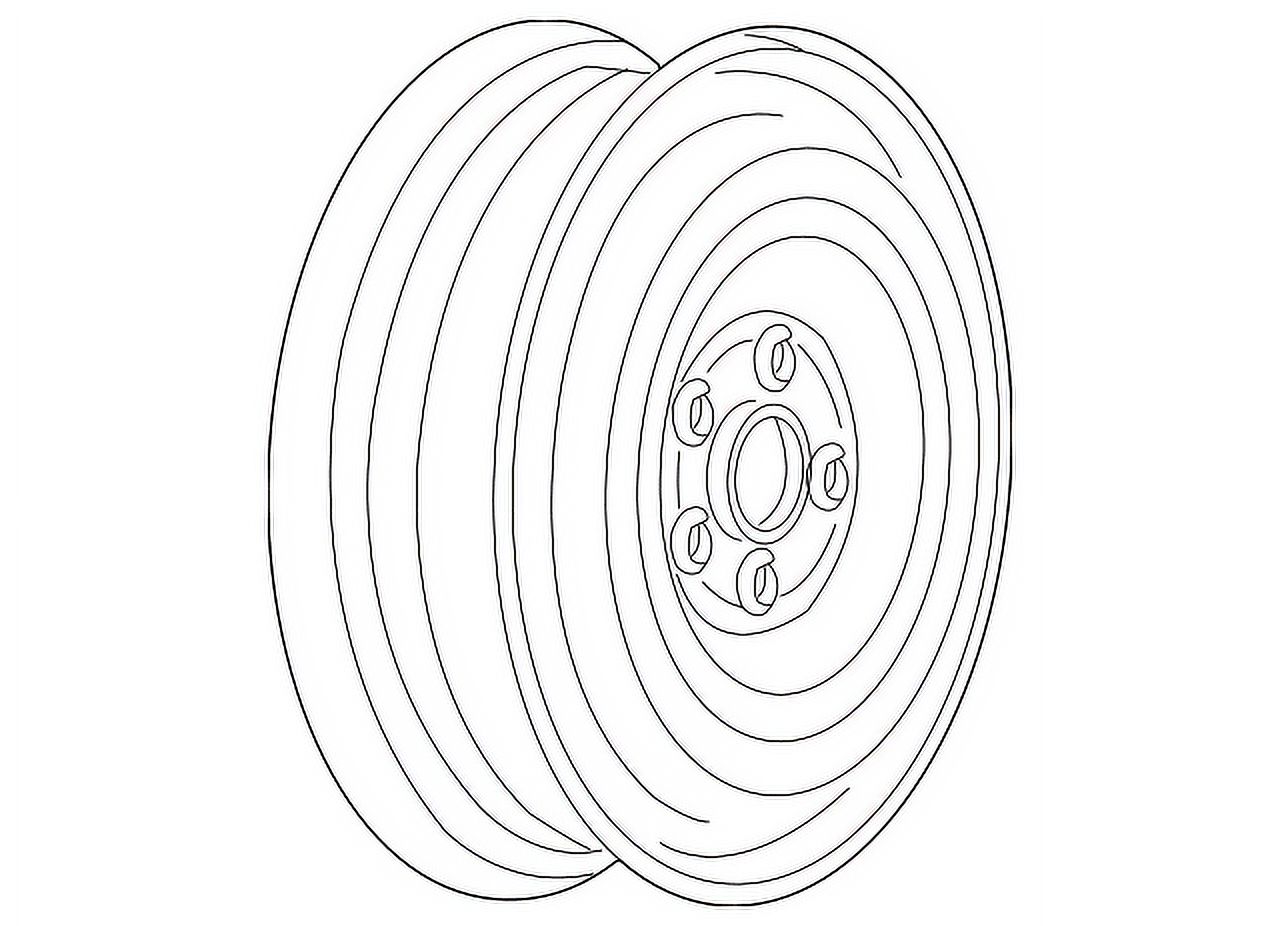 Genuine OEM GM Part 42533118 Spare Wheel