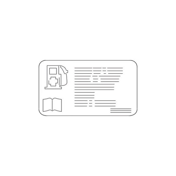Genuine OEM GM Part # 84089671 Fuel Label