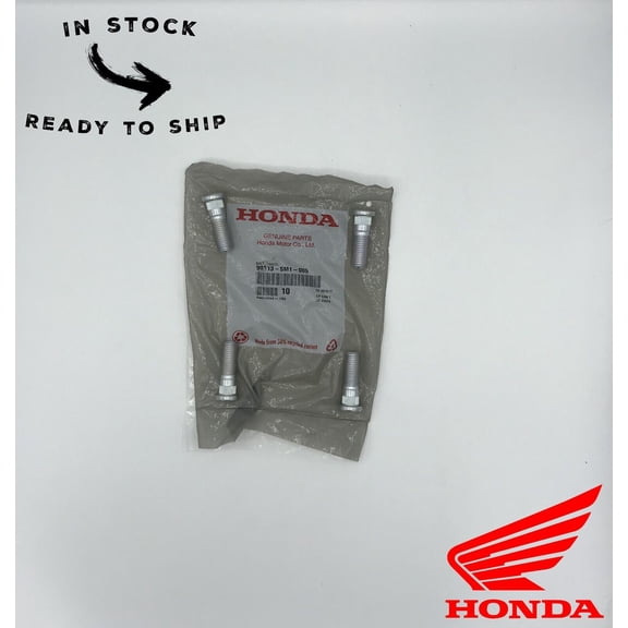 Genuine OEM Honda Wheel Lug Bolt Stud 90113-SM1-005 - 4 Pack