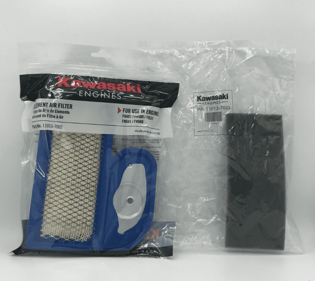 Genuine OEM Kawasaki Engines 11013-7002 Air Filter & 11013-7022 Pre Filter