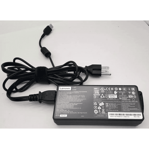 Pre-Owned Genuine OEM Lenovo 135W AC Adapter Charger ADL135NLC2A 45N0556 Slim Tip Tested