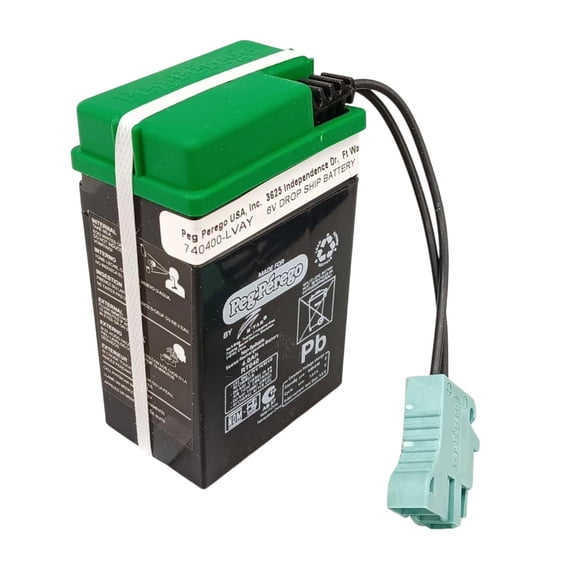 Genuine OEM Peg-Perego 6-Volt Battery, IAKB0509