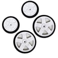 thumbnail image 1 of Genuine OEM Toro Recycler 21329 21319 Front & Rear Wheel Kit 137-4837 137-4833, 1 of 2