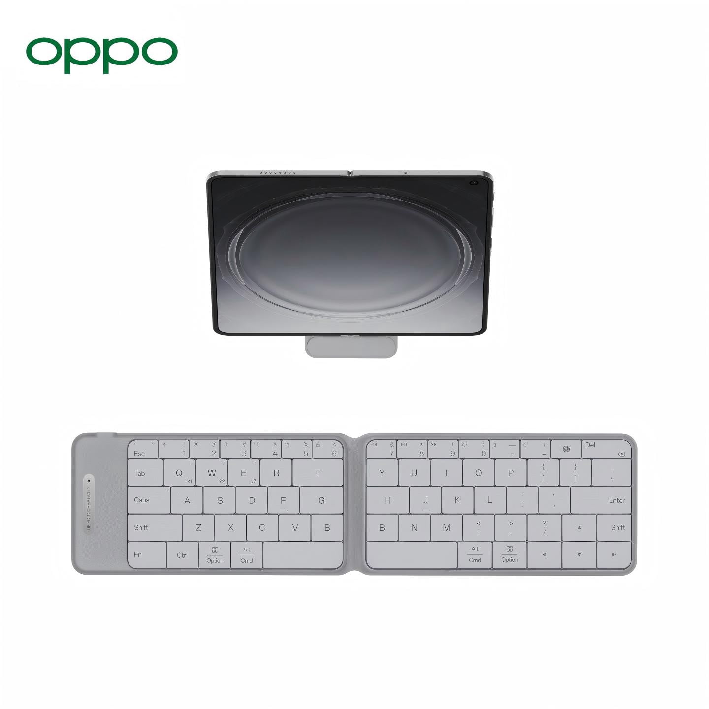 Genuine OPPO Smart Bluetooth Foldable Keyboard With AI Shortcut Keys For OPPO Find N6