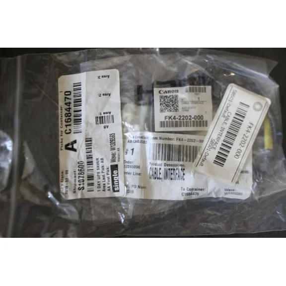 Genuine Oem Canon Fk4-2202-000 Interface Cable Canon Imagepress Lite C165 A4