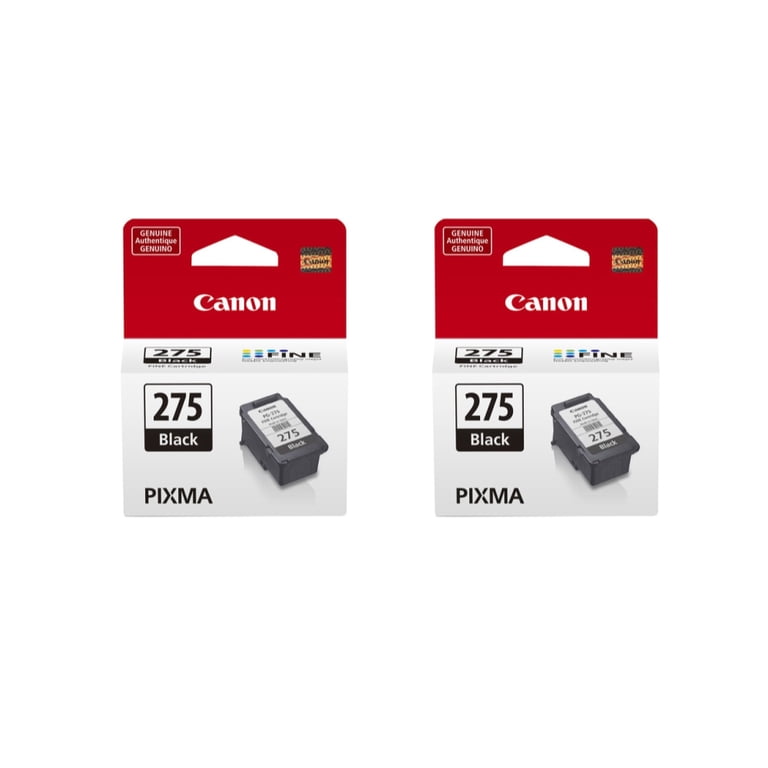 Canon PG-275 Black Ink Cartridge, 2 Pack for Canon Printer