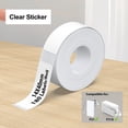 thumbnail image 1 of Genuine P21 Label Maker Tape, 14x40mm (0.55"x1.57") Self-Adhesive Label Compatible with Nelko P21 Label Maker for Home/Office/School, 180 Labels, Transparent, 1 of 8