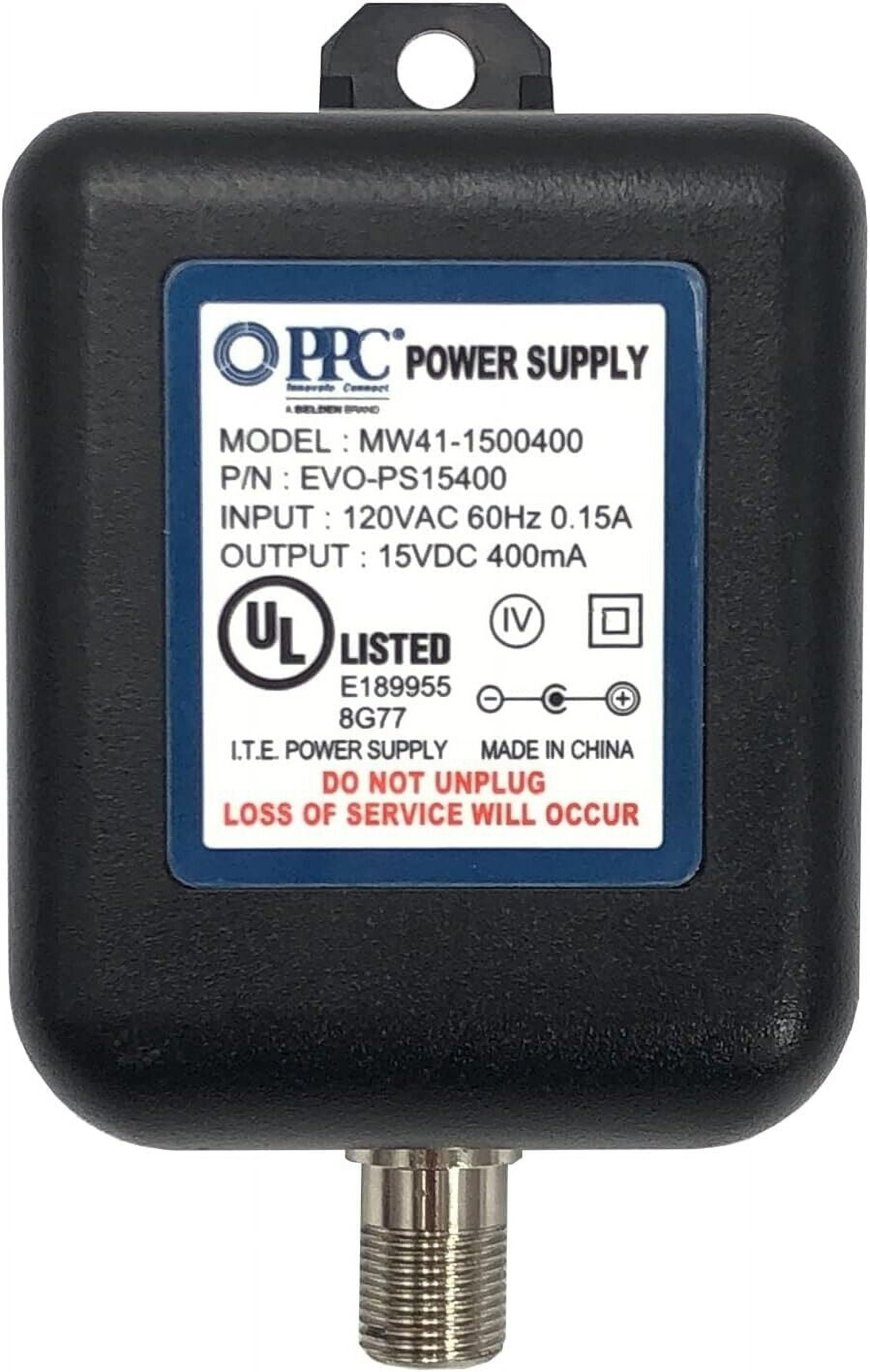 Genuine PPC MW411500400 Power Supply Coax Amplifier AC/DC Adapter 15V