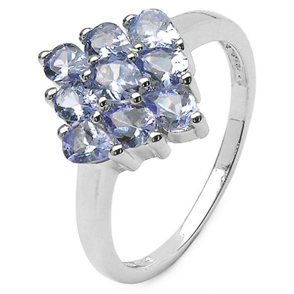 Genuine Pears Tanzanite Ring in Sterling Silver - Size 7.00