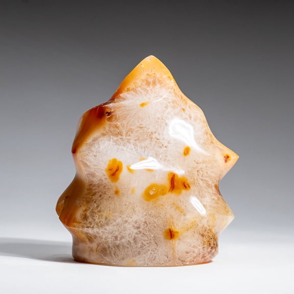 Genuine Polished Agate Flame Freeform from Madagascar (2.1 lbs)