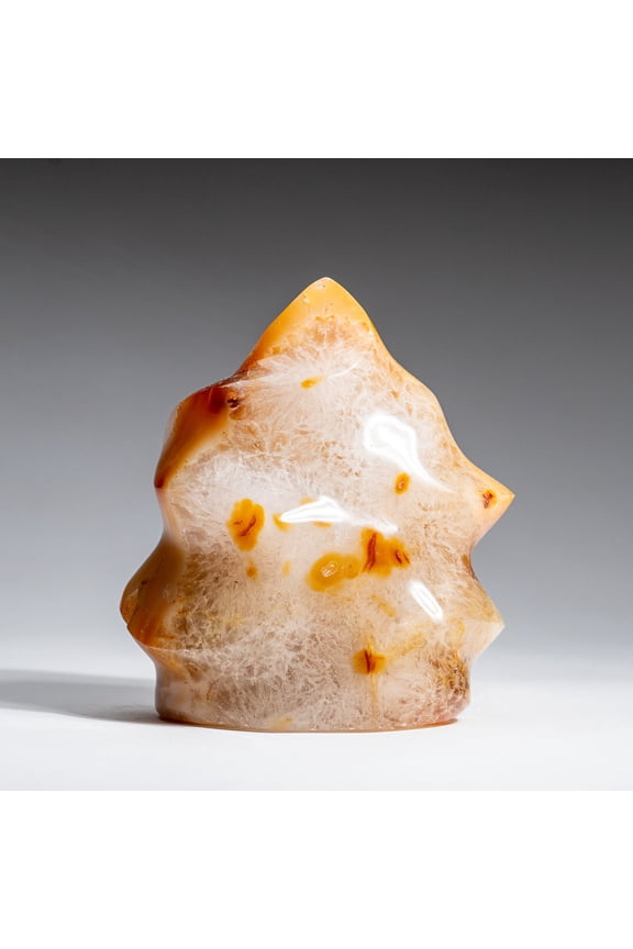 Genuine Polished Agate Flame Freeform from Madagascar (2.1 lbs)