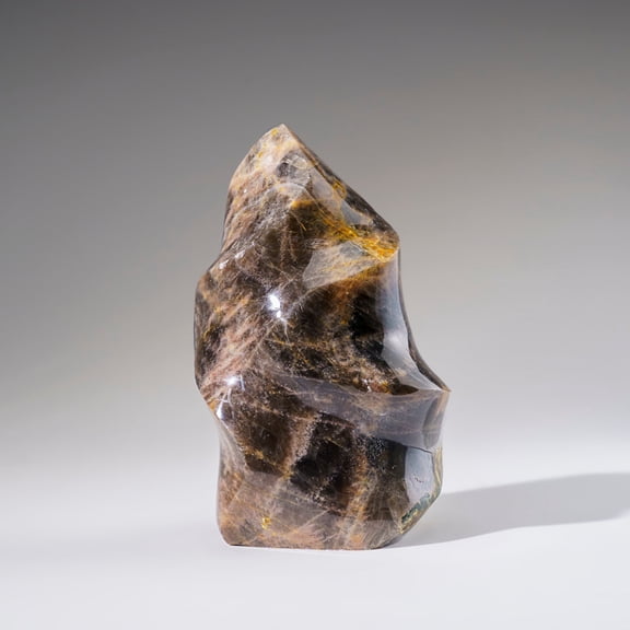 Genuine Polished Black Moonstone Flame Freeform (1.7 lbs)