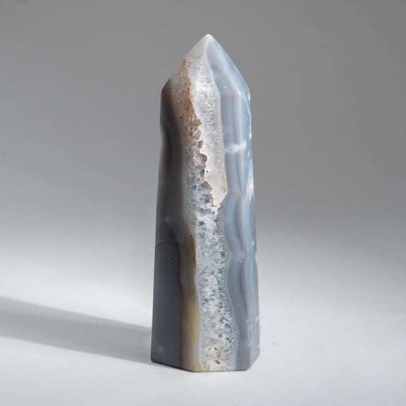 Genuine Polished Blue Agate Point from Madagascar (2.1 lbs)