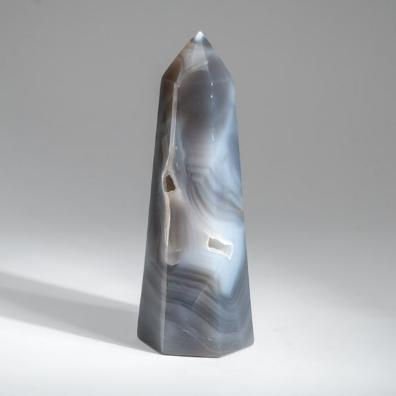 Genuine Polished Blue Agate Point from Madagascar (2.5 lbs)