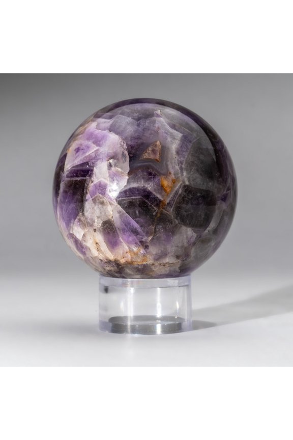 Genuine Polished Chevron Amethyst Sphere