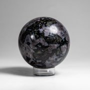 Genuine Polished Indigo Gabbro 3" Sphere from Madagascar 1.4 lbs