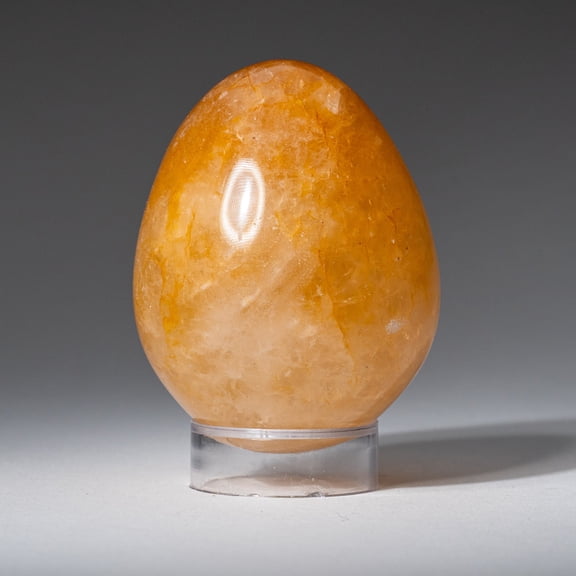 Genuine Polished Lemon Quartz (2.5") Egg from Madagascar