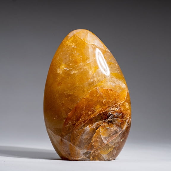 Genuine Polished Lemon Quartz Freeform from Madagascar (1.7 lbs)