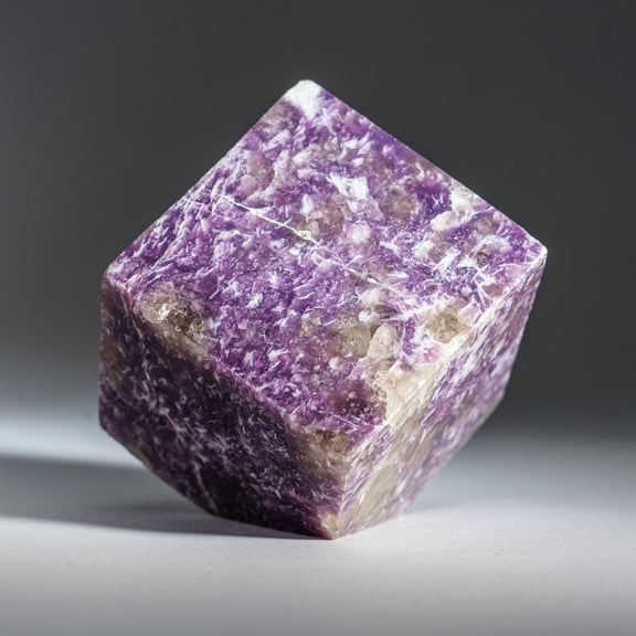 Genuine Polished Lepidolite Cube (1.3 lbs)