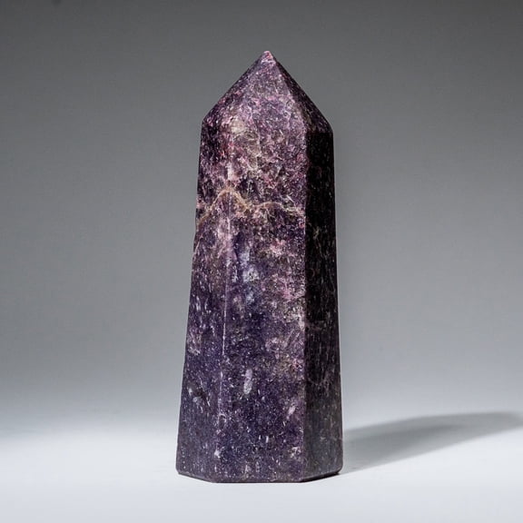 Genuine Polished Lepidolite Point from Madagascar (1.6 lbs)