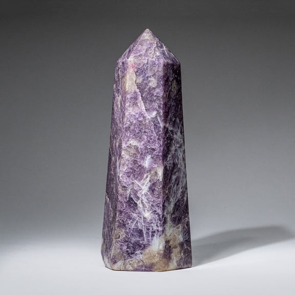 Genuine Polished Lepidolite Point from Madagascar (2.5 lbs)