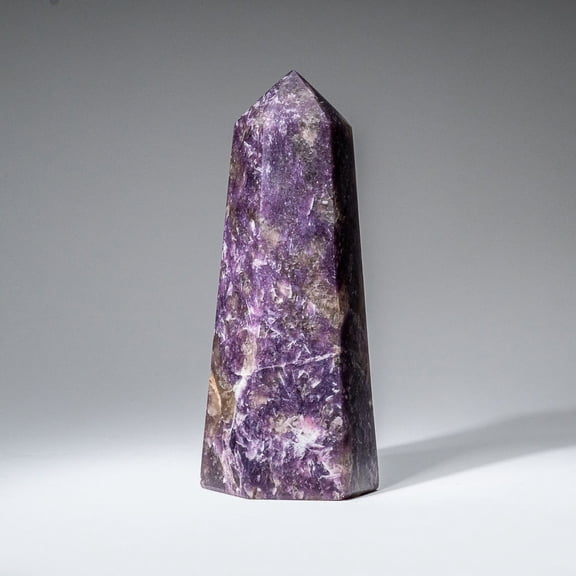 Genuine Polished Lepidolite Point from Madagascar (2 lbs)