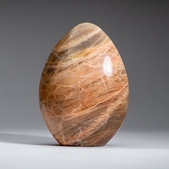 Genuine Polished Peach Moonstone Freeform from Madagascar (3.4 lbs)