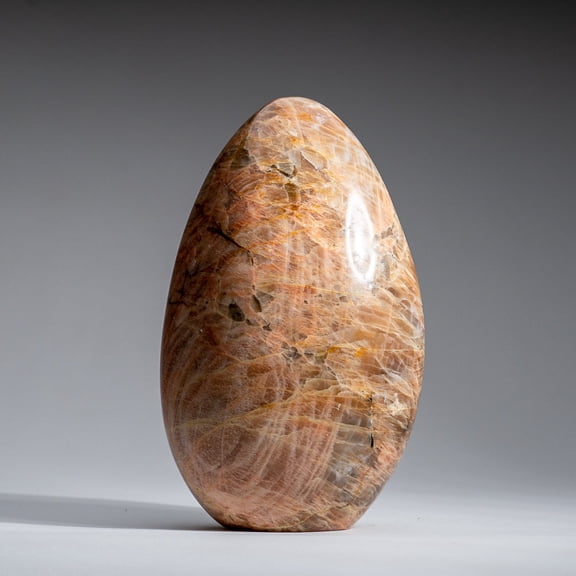 Genuine Polished Peach Moonstone Freeform from Madagascar (3.7 lbs)