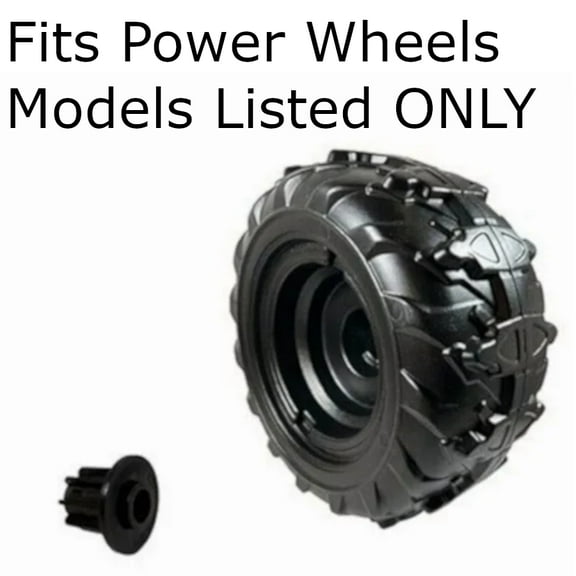 Genuine Power Wheels 3900-6454 Black Wheel & Bushing for KFX Models Listed