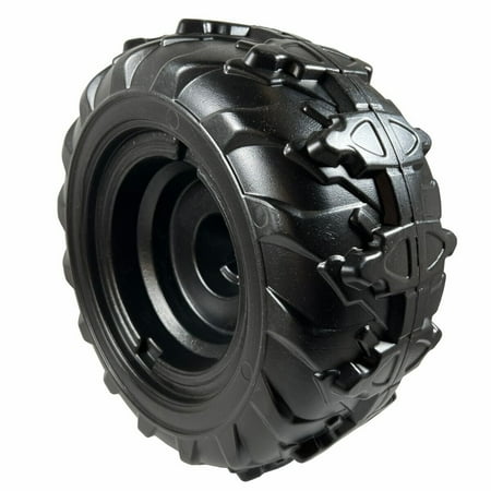 Genuine Power Wheels 3900-6454 Black Wheel For Jurassic World Dino Racer ATV