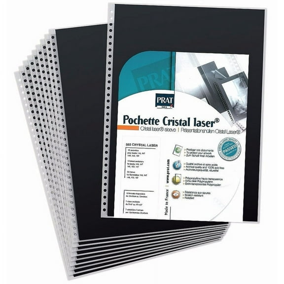 Genuine Prat Cristal-Laser refills for spiral 8x10 Albums - 8x10