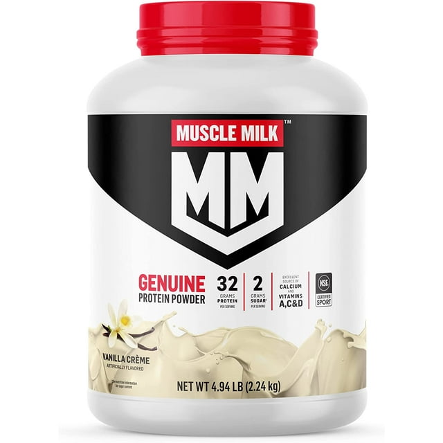 Genuine Protein Powder, Vanilla Creme, 32g Protein, 5 Pound, 32