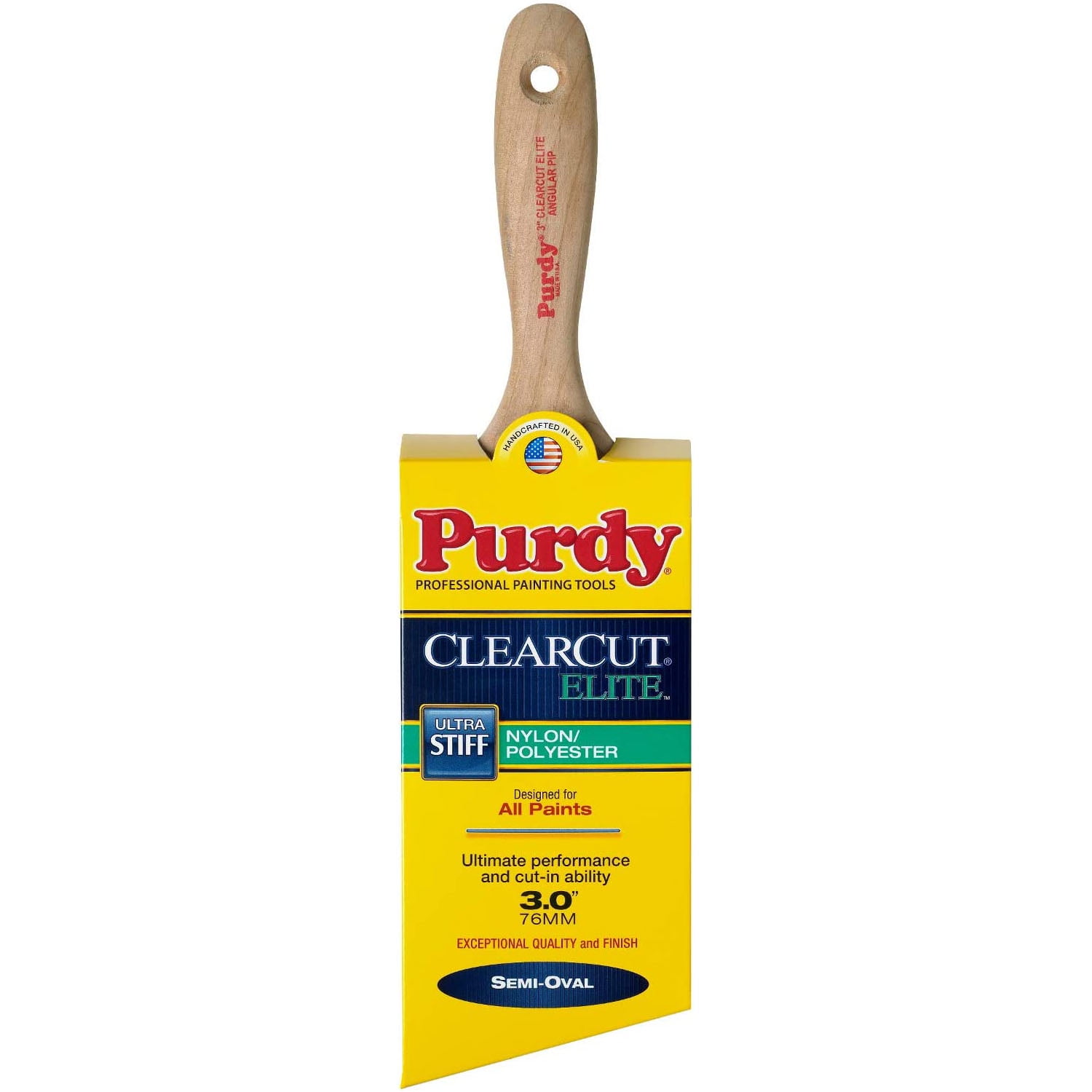 Genuine Purdy Clearcut Elite Angular Pip Angular 3" Paint Brush 144424830